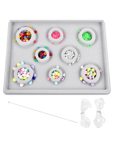 Tablero de cuentas para pulseras NOWHYX con hilos y aguja