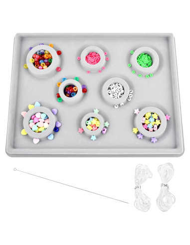 Tablero de cuentas para pulseras NOWHYX con hilos y aguja