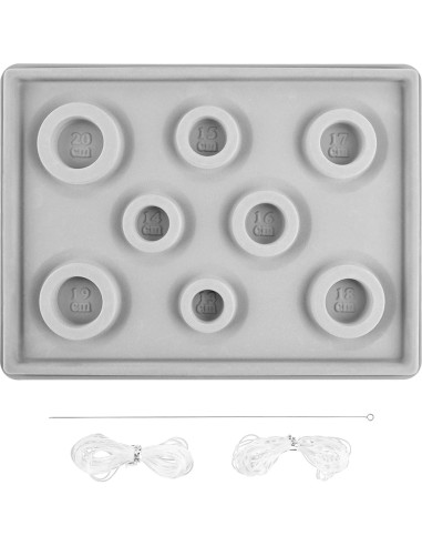 Tablero de cuentas para pulseras NOWHYX con hilos y aguja