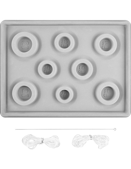 Tablero de cuentas para pulseras NOWHYX con hilos y aguja