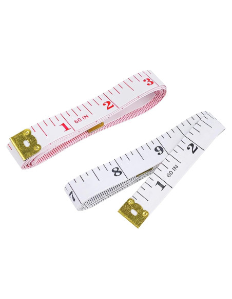 GDMINLO 2 Cintas Métricas Suaves 152.4 cm Doble Escala