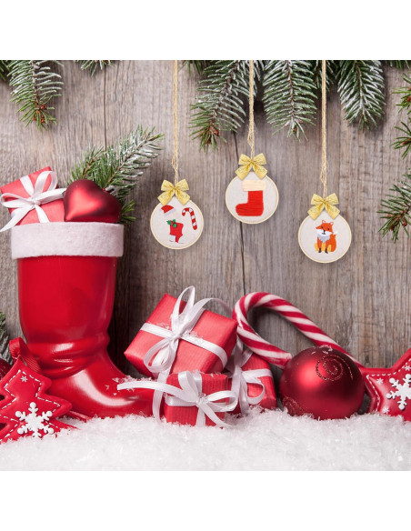 Caydo 36 Aros de Bordado 8 cm Redondos para Manualidades Caydo 36 Aros de Bordado 8 cm Redondos para Manualidades