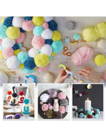 Juego de Telar de Tejer VGOODALL 18PCS con Ovillos de Hilo