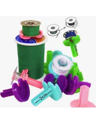 Organizador de Hilo PeavyTailor 20pcs Sujetadores de Bobina