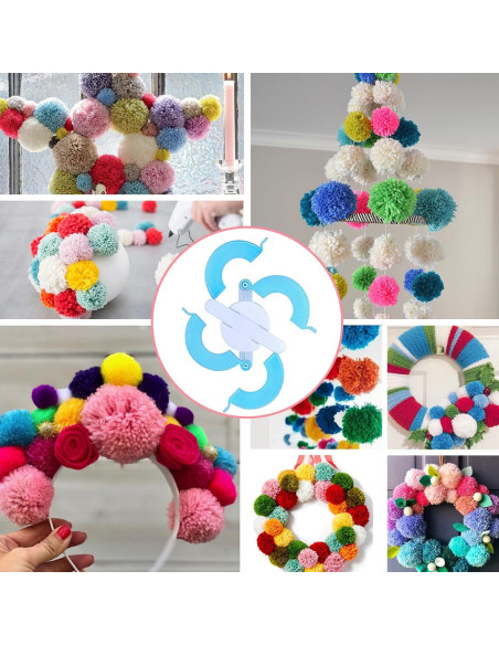 Juego de Telar de Tejer VGOODALL 18PCS con Ovillos de Hilo