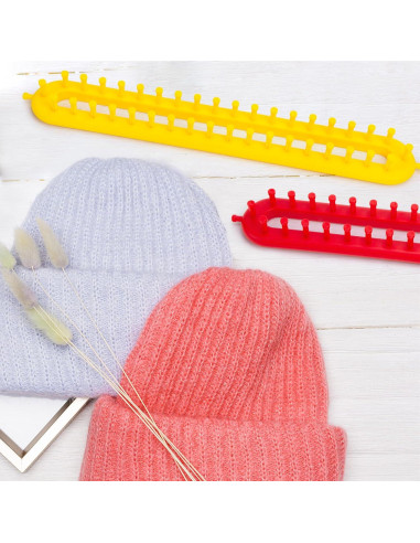 Juego de Telar de Tejer VGOODALL 18PCS con Ovillos de Hilo