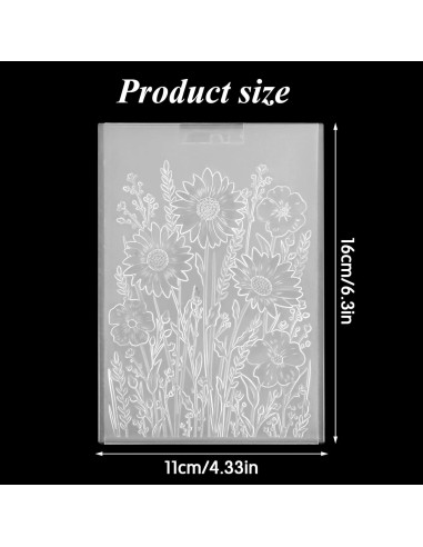 Carpeta de Relieve 3D Classicseali Girasol 11x16 cm