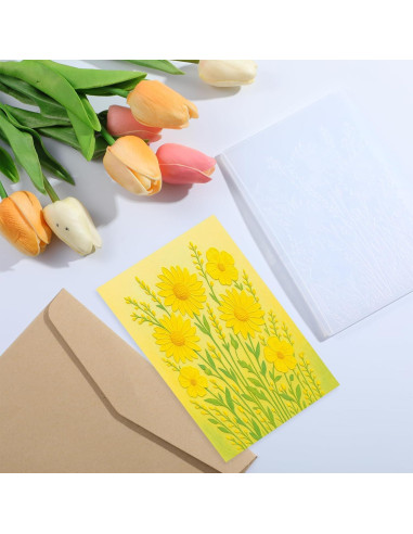 Carpeta de Relieve 3D Classicseali Girasol 11x16 cm