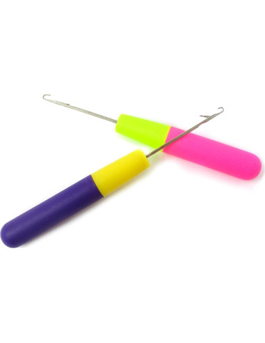 Agujas de Ganchillo Honbay 6 Piezas 16cm Rosa y Púrpura