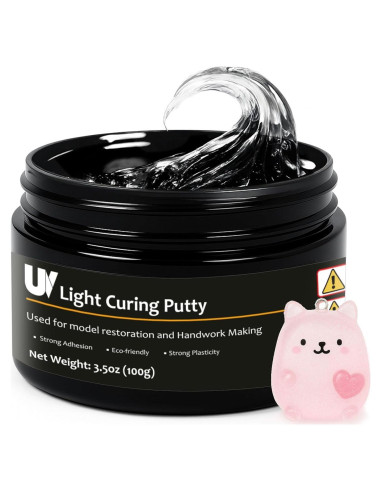 Masilla de Curado UV 100g 1DFAUL - Adhesivo Multiusos Rápido