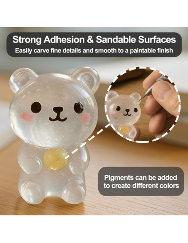 Masilla de Curado UV 100g 1DFAUL - Adhesivo Multiusos Rápido