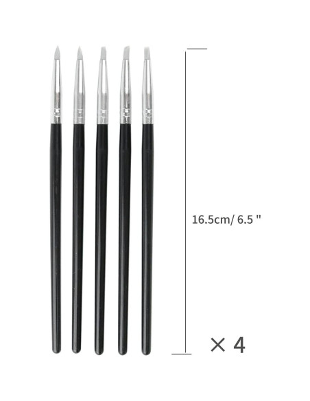 20 Piezas Herramientas de Modelado de Silicona Asamuyu