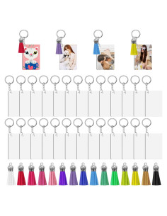 120 Piezas Plantillas de Llavero de Sublimación Metal DIY