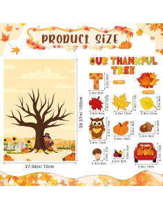 Kit de Manualidades de Otoño Tiamon - 70 Piezas Fieltro DIY 2