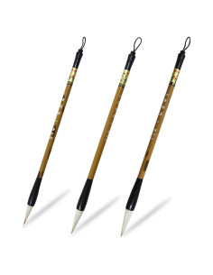 Juego de Pinceles de Caligrafía China Huakaile 3 Tamaños