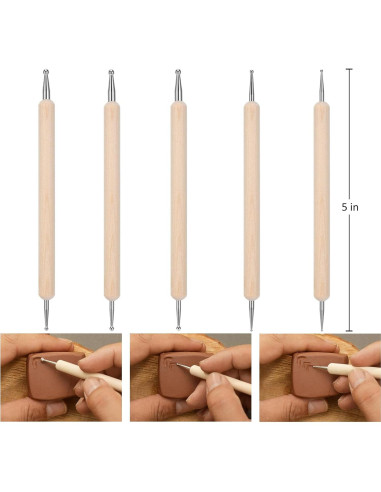 Kit de Arcilla Secado al Aire Blisstime 4.54 kg con 26 Herramientas
