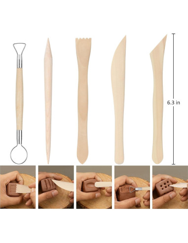 Kit de Arcilla Secado al Aire Blisstime 4.54 kg con 26 Herramientas