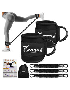 Bandas de Resistencia para Tobillos WOQQW - 3 Niveles de Resistencia