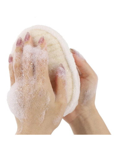 Esponja Natural de Lufa Exfoliante Ohlove - 2 Pcs para Baño