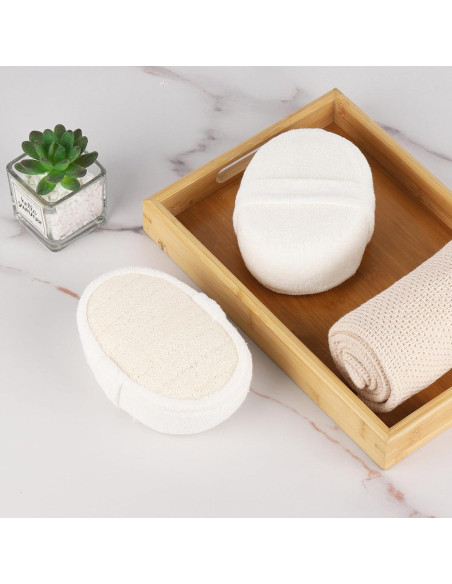 Esponja Natural de Lufa Exfoliante Ohlove - 2 Pcs para Baño