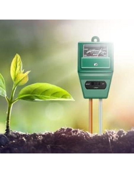 Medidor de pH del Suelo 3 en 1 Genérico - Humedad, Luz y pH