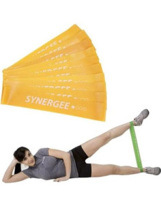 Bandas de Resistencia Mini Loop Synergee 10 Unidades Amarillo 2
