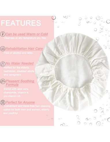 Gorros de Champú Sin Enjuague Okmaba - Paquete de 6 Unidades