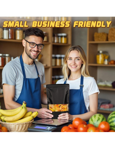 Paquete de 50 Bolsas Reutilizables Jetmore 12x20cm a Prueba de Olores