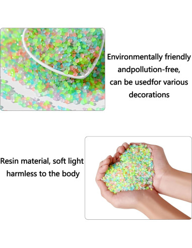 Piedras Luminosa LIANJINLIU 2kg para Decoración Jardín