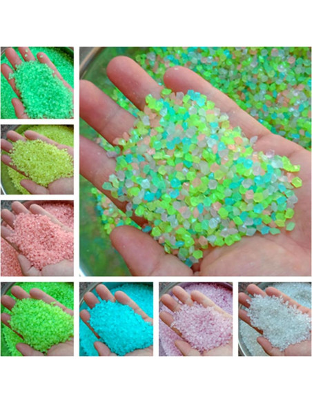 Piedras Luminosa LIANJINLIU 2kg para Decoración Jardín