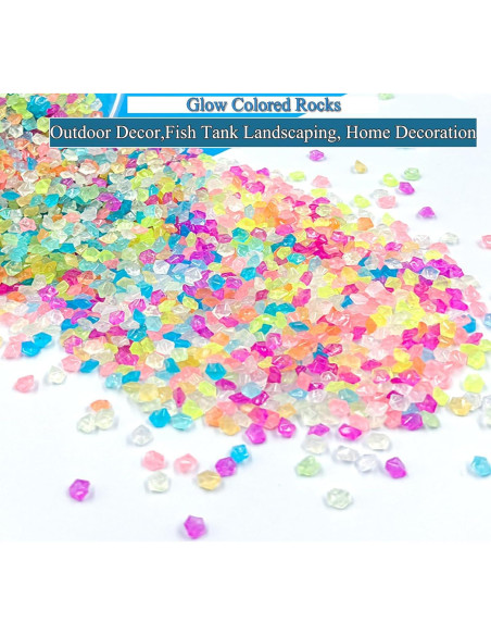 Piedras Luminosa LIANJINLIU 2kg para Decoración Jardín