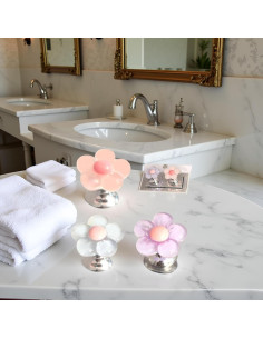 Juego de 3 Botones de Inodoro Multicolor Pxiryanlow Flor 2