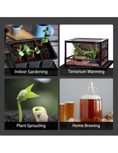 Almohadilla Térmica para Plántulas Honghu 25.4x52.7cm Digital