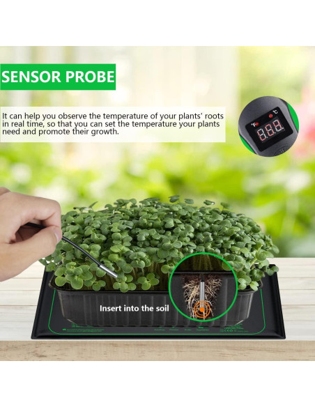 Almohadilla Térmica para Plántulas Honghu 25.4x52.7cm Digital