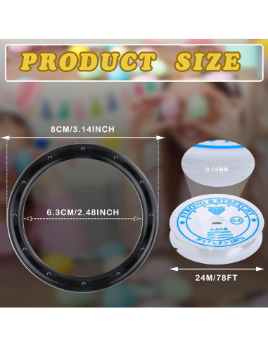 Kit de 12 Piezas de Partes de Campana de Viento Yookeer