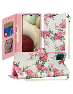 Funda de Cartera Fastsun con Tarjetero para AT&T Motivate 2 y Cricket Splendor 16.5 cm Ramo de Rosas
