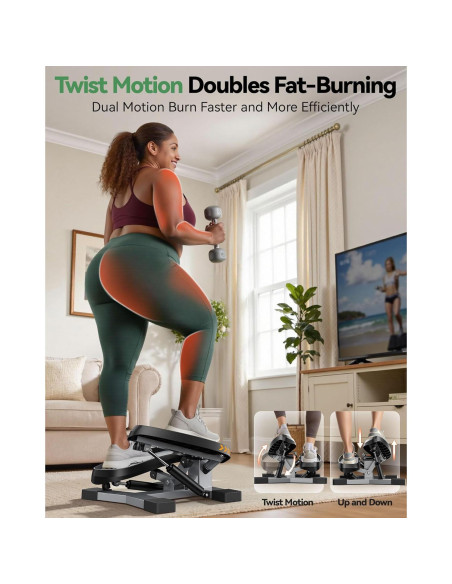 Stepper de Giro Sportsroyals - Ejercitador con Bandas 150kg