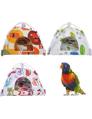 Hamaca Colgante para Aves Petall Azul Mediano - Casa para Loros