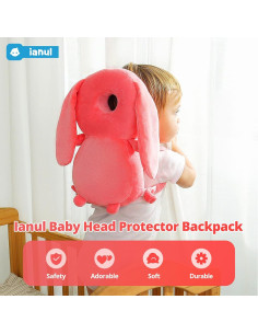 Mochila Protectora de Cabeza para Bebés Ianul - Arnés Ajustable 2