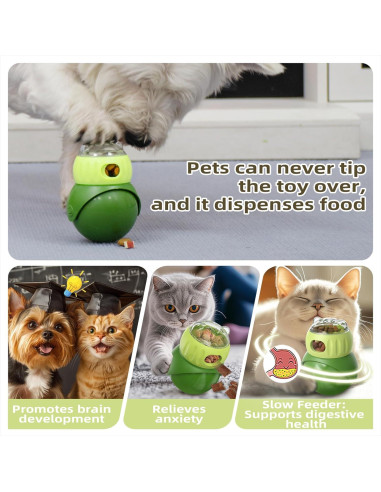 Juguete Interactivo para Perros y Gatos KADTC Dispensador de Golosinas