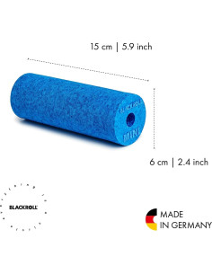 Rodillo de Espuma Mini BLACKROLL Azul 15x5 cm para Masaje 2