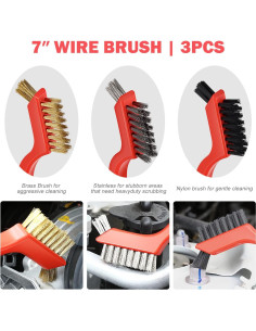 Kit de limpieza de automóviles DNA Motoring 19 piezas rojo 2