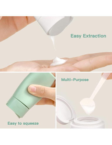 Juego de Botellas de Viaje Suteng 5 Piezas 100ml a Prueba de Fugas