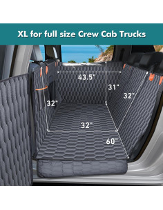 Cubierta de Asiento para Perros XL Donlinno 152BB Impermeable 2