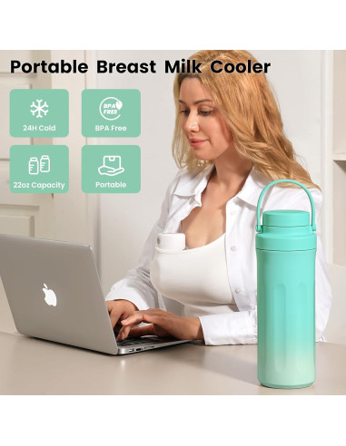 Enfriador de Leche Materna Portátil Yellnidd 650ml 24 Horas