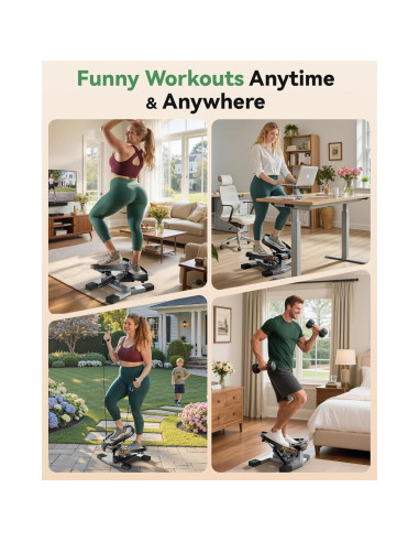 Stepper de Giro Sportsroyals - Ejercitador con Bandas 150kg