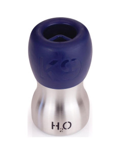 Botella de Agua para Perros H2O4K9 270 ml Acero Inoxidable Azul 2