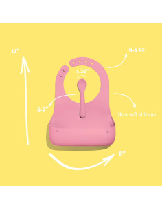 Baberos de Silicona Avanchy Roll & Go con Cuchara - Unisex 2