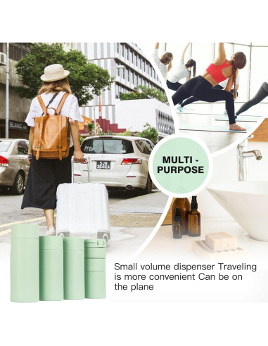 Juego de Botellas de Viaje Suteng 5 Piezas 100ml a Prueba de Fugas