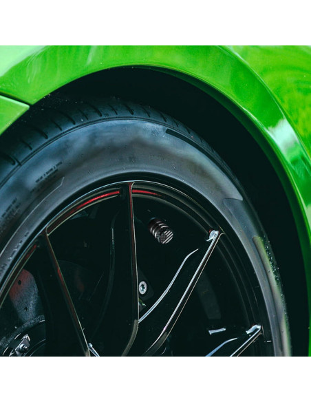 Tapa de Válvula de Neumático DECURCAR - Paquete de 12 - Negra